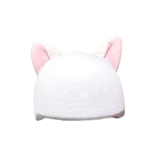 Funda para casco de esquí de nieve, gorro de punto, universal, decorativo, elástico, para esquí Blanco