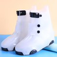 thumbnail image 3 of Tnobhg 1 Pair Kids Rain Shoe Cover Silicone Anti-slip Thickened Wear Resistant Sole Waterproof Outdoor Children Boys Girls Rain Boot Overshoe Protector, 3 of 7