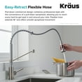 thumbnail image 6 of KRAUS 24-inch 18 Gauge Pax Laundry and Utility Sink Combo Set with Bolden 18-inch Kitchen Faucet and Soap Dispenser, Stainless Steel Chrome Finish, 6 of 14