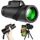 thumbnail image 1 of Monocular 80x100 Monocular Starscope Monocular de Alta Potencia con Soporte para teléfono Inteligente y trípode Impermeable para observación de Aves, Caza, Viajes, Camping Negro JM, 1 of 4
