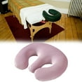 thumbnail image 6 of Serenable Breast Pillow Massage Table Rest Pillow Body Relaxing Comfortable SPA Massage Chest Cushion Hollow Pillow for Travel Sleeping Violet, 6 of 9