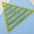 thumbnail image 3 of Patchwork Ruler Craft Clear Scale Acrílico Costura de costura Embalaje Alineado Plantilla Arte Hogar Manual Recorte Herramienta Estudiante 3 Colores Triangular sidaley HA012302-01, 3 of 7