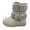 Beige, variant on Girls Winter Snow Boots with Zip Non Warm Lined Shoes for Kids