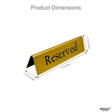 Gold Metal Tabletop Reserved Sign, by Way To Celebrate - Walmart.com