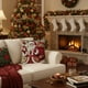 thumbnail image 4 of Seyotauo Red Christmas Pillow Covers 18x18 Farmhouse Christmas Decorations Snowman Wreath Santa Claus Tree Merry Christmas Holly Jolly Winter Holiday Decor Throw Cushion Case for Home Couch, 4 of 6