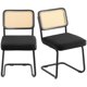 thumbnail image 1 of Juego de 2 sillas de comedor VEVOR de ratán tapizadas de mediados de siglo, 1 of 9