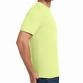 thumbnail image 5 of Hanes Men’s Safety Short Sleeve T-Shirt, 5 oz., 60/40 Cotton/Poly, Hi Vis Workwear, Safety Green, S, 5 of 5