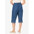 thumbnail image 3 of Woman Within Plus Size Convertible Length Cargo Capri/Bermuda, 3 of 6