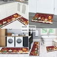 thumbnail image 6 of 2 Pcs Merry Christmas Kitchen Rugs and Mats Set of 2 Gingerbread Man Snowflake Christmas Tree Kitchen Mats for Floor Absobent Kitchen Floor Matfor Cook Home Decor (47x17+30x17 inches), 6 of 7