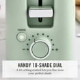 thumbnail image 6 of Martha Stewart 2 Slice Long Slot Toaster, Extra Wide, 10 Settings, Honeydew Green, 6 of 12