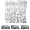 thumbnail image 1 of 4pcs Fringe Curtain Backdrop Streamer Backdrop Decor for New Year Wedding Birthday, 1 of 8