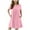 Pink a, variant on Spazoro Toddler Girls A-Line Dress, Short Sleeve Solid Color Round Neck Casual Princess Dresses for Child Girls Green Size 12 T
