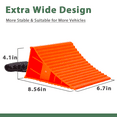 thumbnail image 5 of GarfatolRv RV Camper Large Wheel Chocks Extra Wide with Handle and Rope for Travel Trailers, Cars, Tire Chocks Blocks 2 Packs Hard Plastic Heavy Duty(Red), 5 of 7