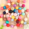 thumbnail image 3 of Lote de 50 cuentas de silicona de 9/12/15MM para hacer joyas, para hacer pulseras, cadena de chupete, collar, accesorios de joyería, 3 of 4