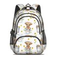 thumbnail image 2 of Highland Cow and Sunflower Print Backpack for School, Cute School Bag with Adjustable Shoulder Straps and Padded Back, 16.9"x12.6"x5.9", 2 of 5