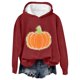 thumbnail image 1 of Sudadera con capucha morada de gran tamaño para mujer con diseño de lentejuelas de calabaza, sudadera acogedora para Halloween y otoño, 1 of 4