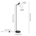 thumbnail image 5 of Allora Mid Century Modern Metal Floor Lamp in Black, 5 of 6