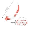thumbnail image 4 of koolsoo Ensemble de Masque de Plongée en Apnée Équipement de Snorkeling Lunettes Professionnel Portable Masque de Plongée, Rouge Plongée, 4 of 9