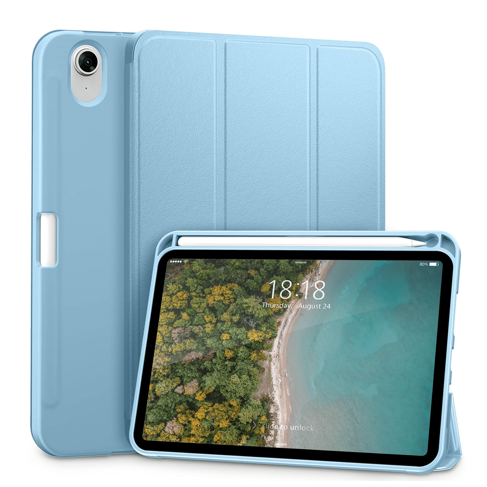 Mint Green Auto Sleep/Wake DTTO Case for iPad Mini 4, Ultra Slim Lightweight Smart Case Trifold Stand with Flexible Soft TPU Back Cover for iPad mini4 Not Compatible with Mini 5th Generation 2019 