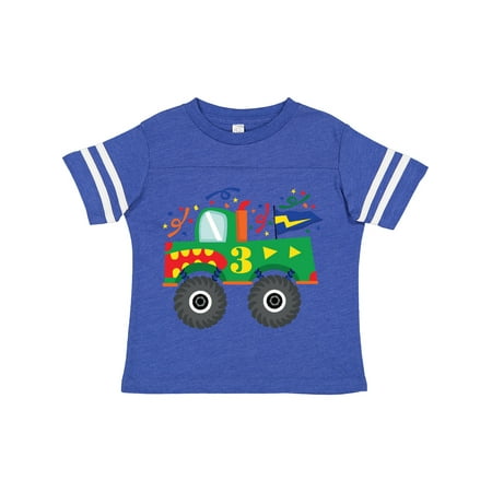 

Inktastic 3rd Birthday Monster Truck Gift Toddler Boy Girl T-Shirt