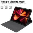 thumbnail image 4 of Black Detachable Bluetooth Keyboard Case with Touchpad & Retro Round Keys - Hidden Stylus Slot, 10m Range, 180mAh Battery - Compatible with iPad Air3 10.5(2019), iPad Pro 10.5, iPad 10.2(2019/2020) -, 4 of 5