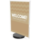 deflecto Superior Image Round Base Frames, 8 1/2 x 11 Insert, Clear ...