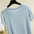 thumbnail image 6 of Women's Ultra Soft Viscose Bamboo Nightgown Short Sleeve Sleepwear Crew Neck Cool Lightweight Sleep T Shirt Dress, 6 of 7