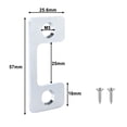 thumbnail image 2 of 4pc Door Strike Plate Adjustable Deadbolt Door Latch Plate Locks with Screws, 2 of 8