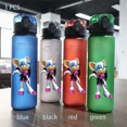 thumbnail image 3 of Botella de agua Sonic The Hedgehog de 560 ml para niños, de plástico, de gran capacidad, portátil, color negro, azul, rojo y verde, 3 of 5