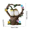 thumbnail image 4 of Yuarrent Estatua de animal del patio trasero Escultura de resina Estatuilla adorable Entrada Lámpara de energía solar recargable Adorno Suministros de Iluminación y accesorios Typ 1, 4 of 6