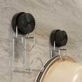 thumbnail image 1 of Xuniizn stainless steel suction cup hook Rotating Suction Cup Style Washbasin Hook No Need To Drill Holes For Washbasin Storage Rack Wall Mounted Washbasin Rack Strong Load Bearing Capacity, 1 of 6
