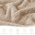 thumbnail image 5 of Exclusivo Mezcla Fuzzy Fleece King Size Bed Blanket, Lightweight Fluffy Solid Velvet King Blankets, 90x104 Inches, Camel, 5 of 11