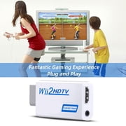 Wii to HDTV Adapter,High definition audio and video converter,Supports 720p or 1080p,Compatible with HDCP(White)