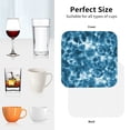 thumbnail image 6 of Kdxio Blue Tie Dye Funny Coasters,4 Pcs Leather Coasters,Housewarming Gifts,Protect Furniture from Water Marks Scratch and Damage, 6 of 6