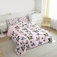 thumbnail image 3 of Homewish Rustic Mallard Full Size Comforter Sets,Country Farm Duck Bedding Comforter Set,Pink Gray Green Bedding Sets For Girls Kids,Ultra Soft Home Decor Reversible,3-Piece, 3 of 8