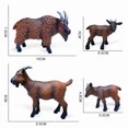 thumbnail image 3 of Set de minifiguras de cabra con forma realista de animales de granja de PVC, 4 unidades, 3 of 3