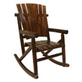 thumbnail image 3 of Leigh Country Char-Log Series TX 93859 Adult Wood Outdoor Rocking Chair, Brown, 3 of 4