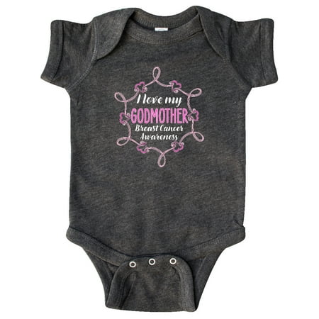 

Inktastic I Love My Godmother- Breast Cancer Awareness Gift Baby Boy or Baby Girl Bodysuit