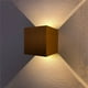 thumbnail image 3 of Lámpara de pared minimalista LED, lámpara de pared impermeable, cuadrada, para exteriores, doble cabezal, luz hacia arriba y hacia abajo, lámpara a prueba de humedad, iluminación, 3 of 5