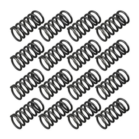 

1.2mm Wire Dia 10mm Outer Diameter 20mm Length Compression Spring Black 20pcs