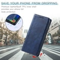 thumbnail image 2 of TECH CIRCLE Case For iPhone 15 Case, Slim PU Leather Flip Folio Case Card Holders Kickstand Magnetic Shockproof Protective TPU Inner Wallet Cover for Apple iPhone 15 6.1" 2023,Blue, 2 of 6