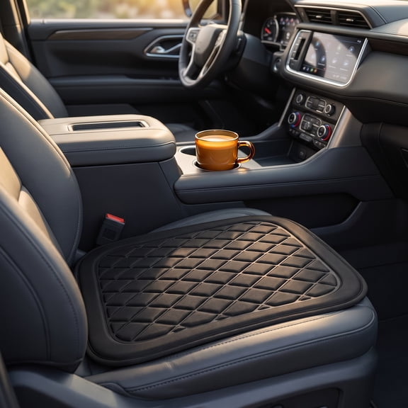 Car Seat Cushion for Driving, Driver Seat Cushion with Memory Foam Comfort, Non Slip Car Seat Pad for Most Vehicles, Office Chair and Home Use
