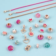 Make It Real: 28 Pieces, DIY Unique Charm & Bead Jewelry Kit, Tweens & Girls, Kids Ages 8+