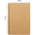 thumbnail image 2 of 50 Feuilles Blanches, Ensemble de 4 Carnets Classiques A5 avec Reliure Double Spirale, 2 of 5