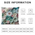 thumbnail image 5 of Creowell Green Colorful Succulent Print Throw Pillow Covers Decorative Throw Pillows for Couch Sofa Bed Throw Pillow Cover Cushion Covers Pillowcases for Holiday Decorative, 5 of 5