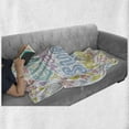 thumbnail image 6 of Feminist Soft Flannel Fleece Blanket, Boho Feminist Design with Colorful Floral Motif and Phrase Girls Have Super Powers, Cozy Plush for Indoor and Outdoor Use, 60" x 80", Multicolor, by Ambesonne, 6 of 6