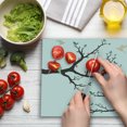 thumbnail image 3 of Love Cutting Board, Retro Birds on the Tree Branch Serenade Nostalgic Partners Ceremony Love Romance, Decorative Tempered Glass Cutting and Serving Board, Large Size, Green Pink Brown, by Ambesonne, 3 of 5
