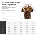 thumbnail image 6 of Lsque Cow With Butterflies Lilies pattern Hawaiian Shirt for Men, Unisex Summer Beach Casual Short Sleeve Button Down Shirts-3X-Large, 6 of 9