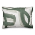 thumbnail image 2 of Creative Products Green Abstract Brushstrokes 14x20 Indoor / Outdoor Pillow, 2 of 3