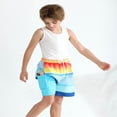 thumbnail image 4 of GYRATEDREAM Boys Swim Trunks Compression Boxer Brief Liner Bathing Suit Quick Dry Beach Swimsuit Shorts for 14-16T, 4 of 9
